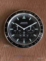AAA Omega Speedmaster Luminous Chronograph 34cm Black Dial Wall Clock 